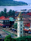 Buy Buildings and Rooftops of Town, Myeik, Myanmar (Burma) at AllPosters.com
