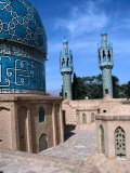 The Elaborate Tiled Dome of the Tomb of Shah Neaematollah Vali, a Respected Sufi Dervish, Iran