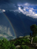 Rainbow in Valley, Chitral Gol National Park, North-West Frontier Province, Pakistan