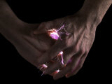 Buy Lightning Bolts Illuminate Two Hands at AllPosters.com