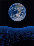 Buy Earth Floating Above a Grid at AllPosters.com