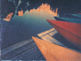 Canoes Tips on Dock