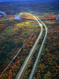 Buy Aerial of Roads, Countryside and Piscataquis River in Penobscot County, USA at AllPosters.com