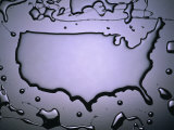 Buy Puddle Shaped As USA at AllPosters.com