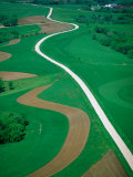 Buy Aerial View of Countryside in South Wisconsin, USA at AllPosters.com