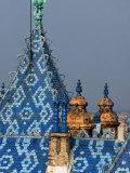 Buy Zsolnay Tiles on the Roof of the Geological Institute of Budapest, Budapest, Hungary at AllPosters.com