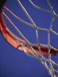 Low Angle View of a Basketball Hoop