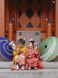 Girls Dressed in Kimono, Shichi-Go-San Festival (Festival for Three, Five, Seven Year Old Children)