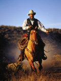 Buy Cowboy on Running Horse with Whip at AllPosters.com