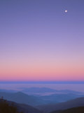 Full Moon over the Smokies, Cherohala Skyway, Great Smoky Mountains National Park, Tennessee, USA