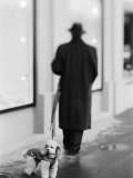 Poodle with Man, Lucerne, Switzerland