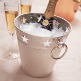 Buy Bottle of Champagne in Silver Bucket of Ice at AllPosters.com