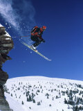 Jumping Skier