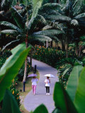 Women Walking in Singapore Botanic Gardens, Singapore, Singapore