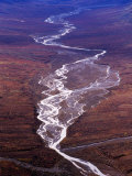 Buy Aerial of Glacial Runoff Near Nenana River, Denali National Park & Preserve, U.S.A. at AllPosters.com