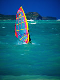 Windsurfer on the Shores of Kailua Beach, Kailua, U.S.A.