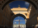 Buy Alexander Column Framed by the General Staff Arch at AllPosters.com
