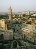 A Minaret in the Muslim Quarter of Jerusalems Old City