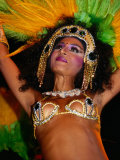 Female Carnival Dancer in Headdress, Rio De Janeiro, Brazil