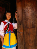 Buy Young Girl in Traditional Naxi Costume, Lijiang, China at AllPosters.com