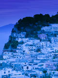 Buy Evening View of Capri Town from Via Castello, Bay of Naples, Campania, Italy at AllPosters.com