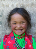 Young Tibetan Girl, Sakya Monastery, Tibet, China