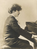 Ignacy Jan Paderewski Polish Pianist Composer and Statesman Playing a Grand Piano