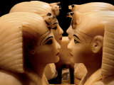 Alabaster Canopic Jars of Tutankhamun, King Tut, Egyptian Museum, New Kingdom, Cairo, Egypt