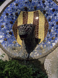 Buy A Fountain Designed by Antoni Gaudi in Parc Guell in Barcelona, Parc Guell, Barcelona, Spain at AllPosters.com