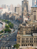 Buy View of the Bund District Along Huangpu River, Shanghai, China at AllPosters.com