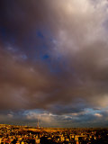 Sunset Over City with Tv Tower in Distance, Yerevan, Armenia