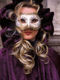 Buy Masked Woman, Venice Carnival, Italy at AllPosters.com