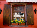 Buy Window Flower Pots and Shutters, Alsace, France at AllPosters.com