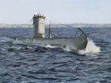 Buy An Untersee-Boot of World War Two Cruises on the Surface Not Far from the Shore at AllPosters.com