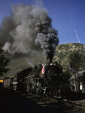 A Steam Engine Leaves the Station in Durango, Colorado, Durango, Colorado