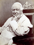 Portrait of Pope Pius Ix, Seated. He is Wearing a White Cassock
