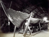 Buy Remains of a Viking Karv. the Boat is Shown Inside a Pavilion at AllPosters.com