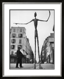 Skeletal Giacometti Sculpture on Parisian Street
