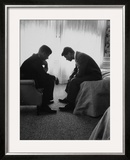 Presidential Candidate John Kennedy Conferring with Brother and Campaign Organizer Bobby Kennedy