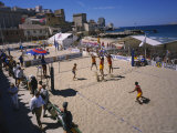 Buy Women Playing Beach Volleyball, Plage des Catalans, Marseille, France at AllPosters.com
