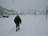Buy A Teenager Trudging Through Heavy Snow at AllPosters.com