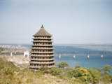 Six Harmonies Pagoda and the Bridge Across the Chien Tang River