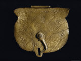 The Top of a Small Brass Box Decorated with Various Designs Photographic Print