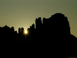 Silhouetted Rock Formations