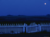 Buy Moon and Picket Fence at Rhodes Point at AllPosters.com