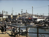 Boats Line Fishermans Wharf
