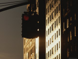 Buy A Traffic Light Near Sunlit High-Rises Shines Red at AllPosters.com