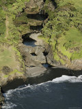 Buy Aerial View of a Rocky Streambed Surrounded by Lush Forest at AllPosters.com