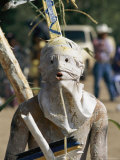 A White Mountain Apache Indian Dances in a Puberty Rites Ceremony