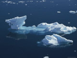 Buy An Aerial View of an Iceberg and Small Floating Chunks of Ice at AllPosters.com